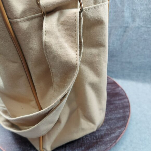 American Express Vintage Travel Bag With Retro Stripe Design READ Small Spot - Picture 13 of 15